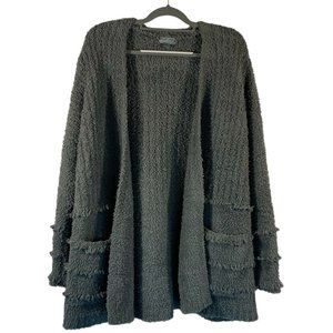 Barefoot Dreams Oversized Green Chunky  Cozy Chic Cardigan Size 1X